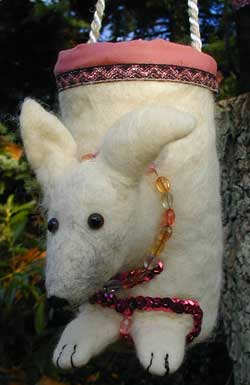 hvid hundetaske
